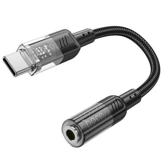 USB-C - 3.5mm Audio Adapter HOCO LS37, Schwarz