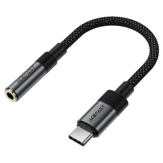 Audio-Adapter USB-C - 3.5mm Acefast J12, Schwarz