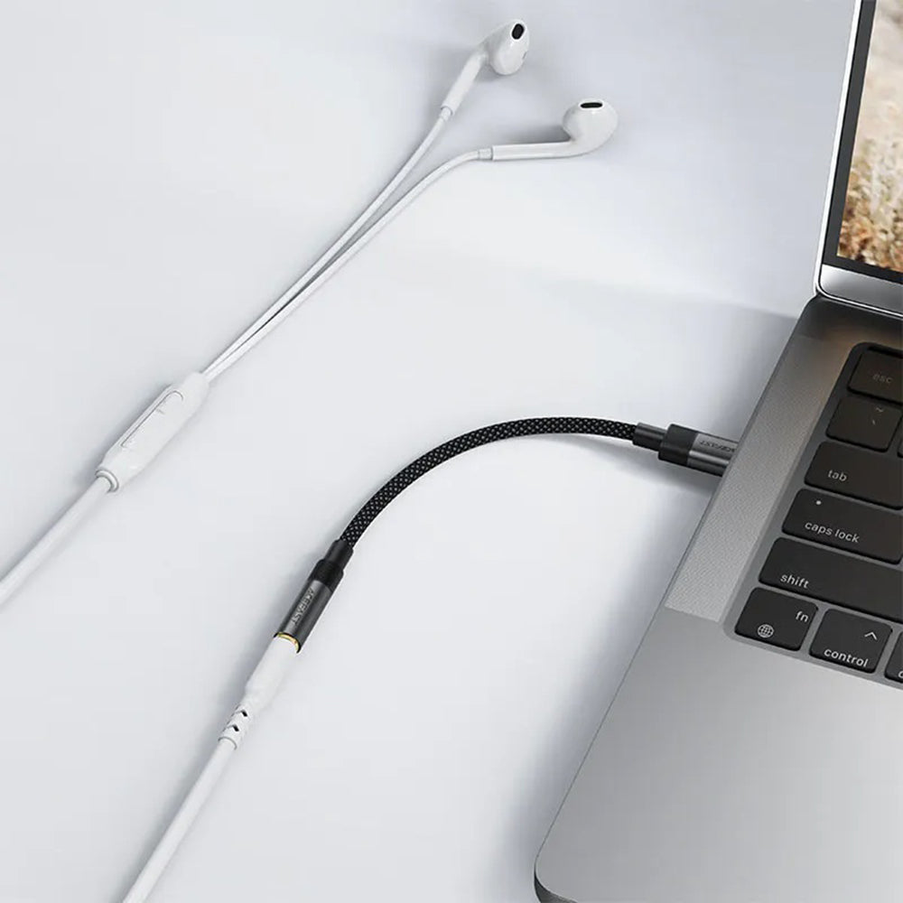 Audio-Adapter USB-C - 3.5mm Acefast J12, Schwarz