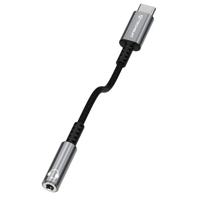 Audioadapter USB-C - 3,5mm Techsuit AC14 SonicPiX, Grau