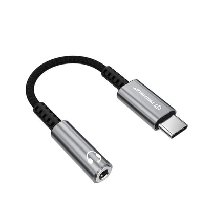 Audioadapter USB-C - 3,5mm Techsuit AC14 SonicPiX, Grau