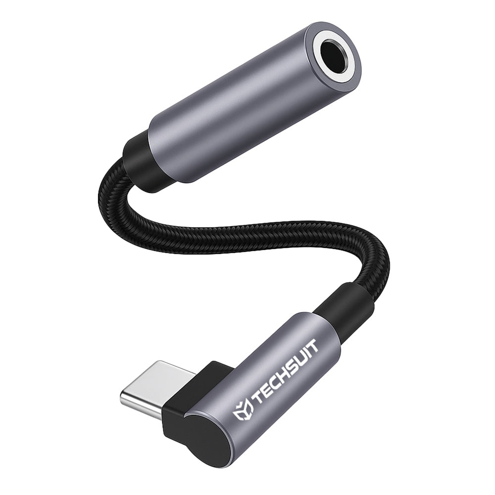 Audioadapter USB-C - 3.5mm Techsuit AC7 MusicDox, Grau