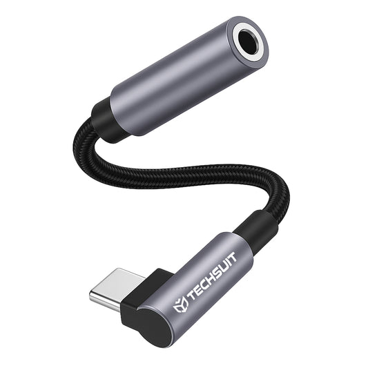 Audioadapter USB-C - 3.5mm Techsuit AC7 MusicDox, Grau