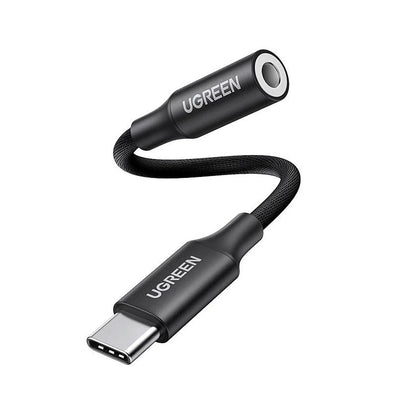 Audioadapter USB-C - 3,5mm UGREEN AV161, Schwarz
