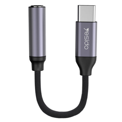 Audioadapter USB-C - 3.5mm Yesido YAU19, Schwarz