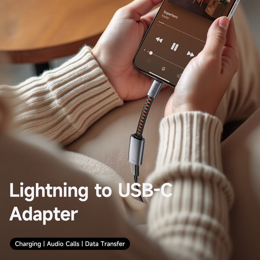 Audio-Adapter USB-C - Lightning McDodo CA-4870, Grau