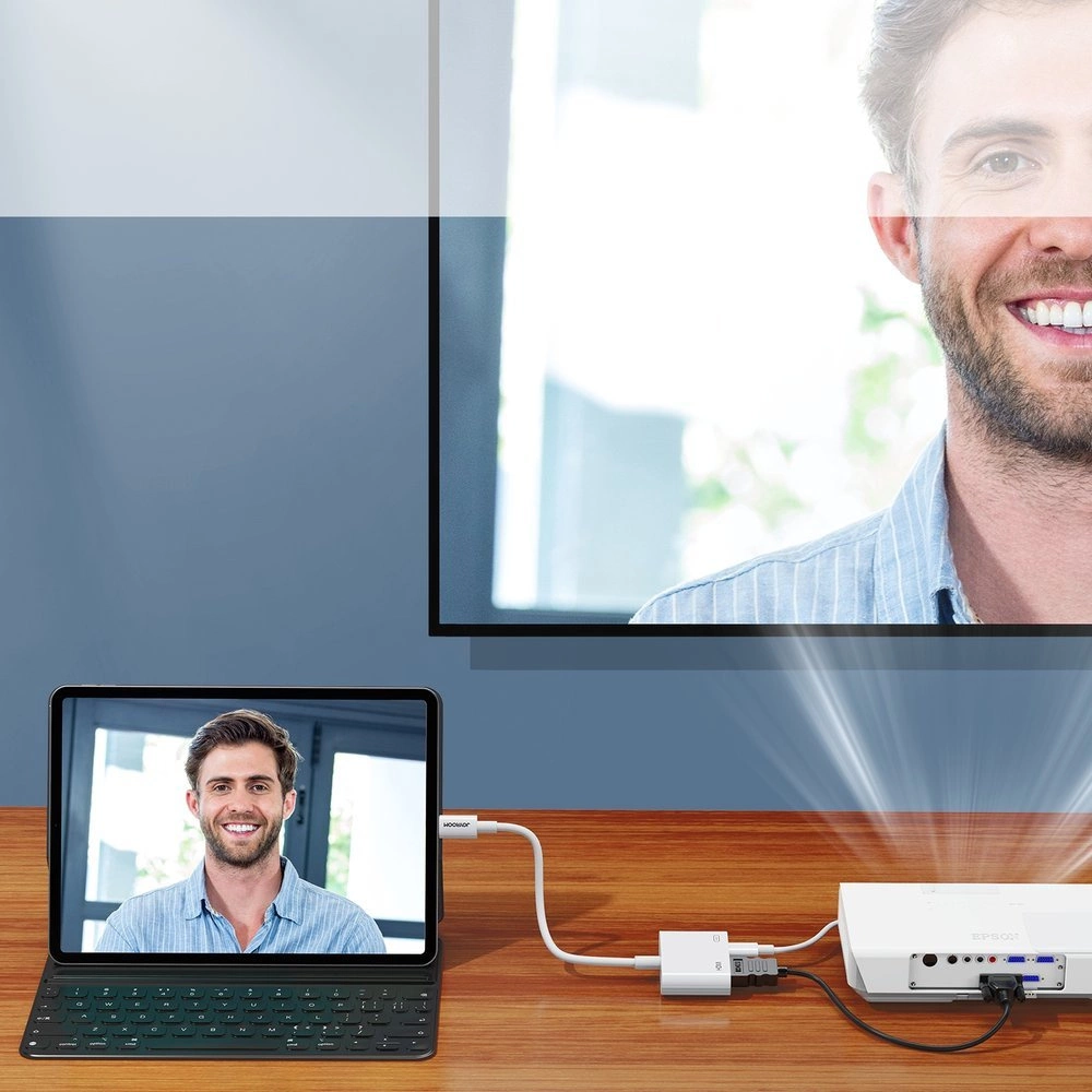 Audio- und Videoadapter Lightning - HDMI / Lightning Joyroom S-H141, Weiß