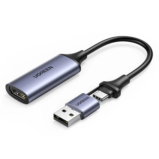 Audio- und Videoadapter USB-A / USB-C - HDMI UGREEN CM489, Grau