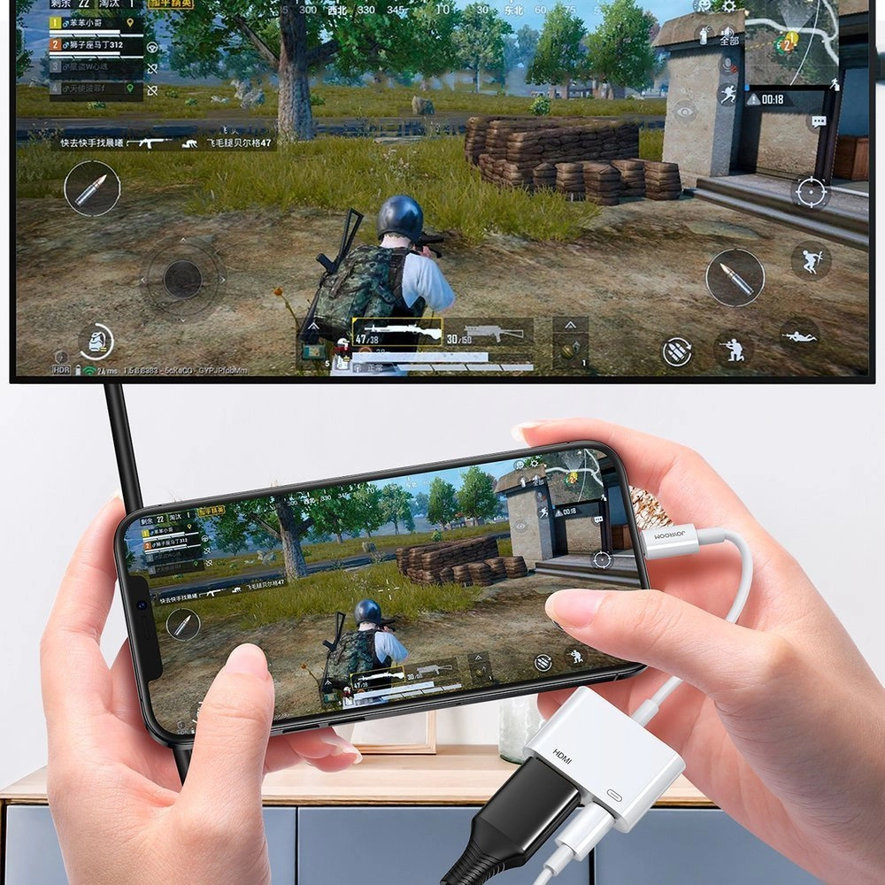 Audio- und Videoadapter Lightning - HDMI / Lightning Joyroom S-H141, Weiß