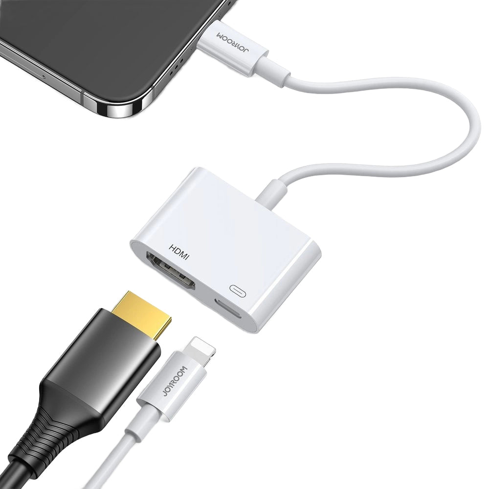 Audio- und Videoadapter Lightning - HDMI / Lightning Joyroom S-H141, Weiß