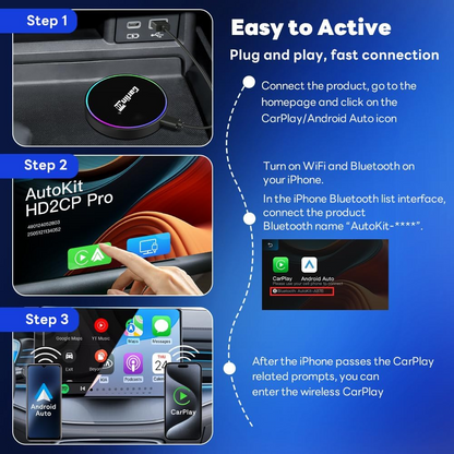 Carplay / Android Auto Wireless Adapter Carlinkit HD2CP Pro für Apple iPhone / Android Series