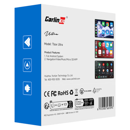 Carplay / Android Auto Wireless Adapter Carlinkit TBox Ultra 2 für Apple iPhone / Android Series, 8GB RAM / 128GB, 5G