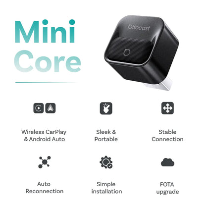 Wireless Carplay / Android Auto Adapter Ottocast Mini Pico Style B für Apple iPhone / Android Series CA525-T3