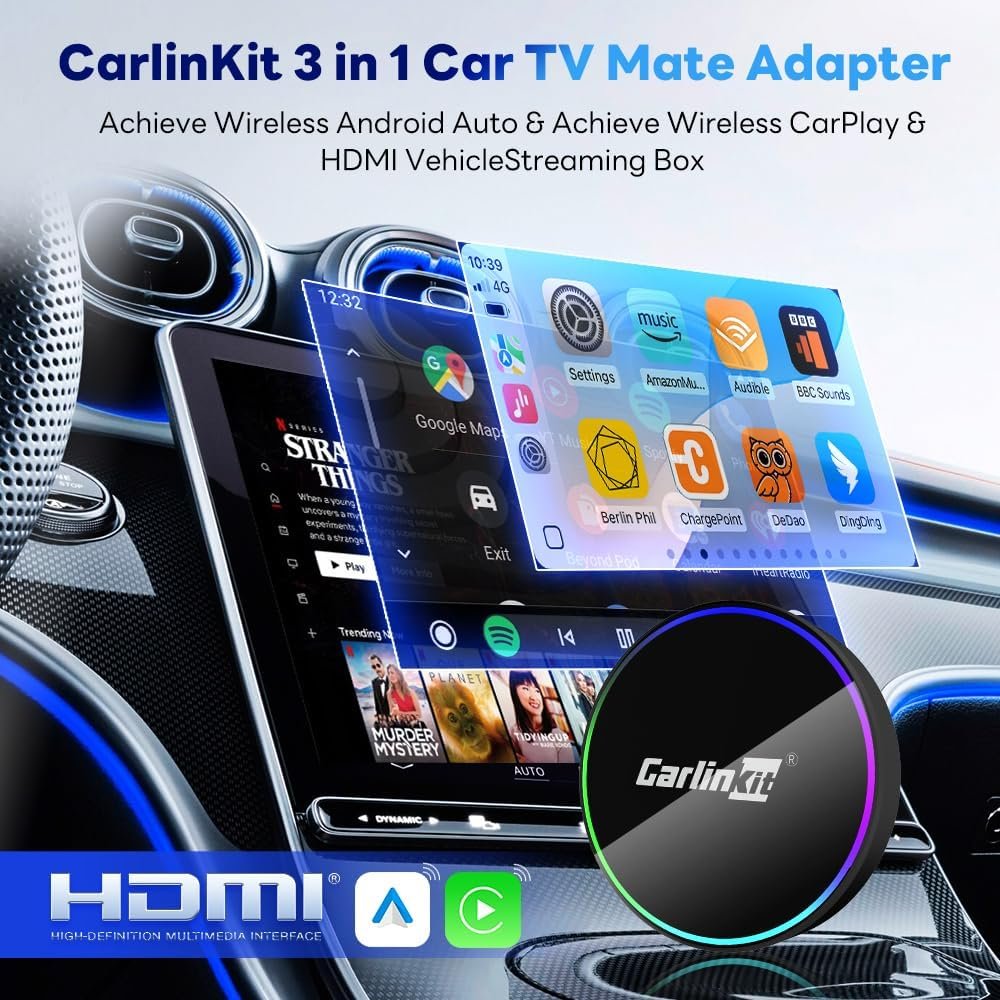 Carplay / Android Auto Wireless Adapter Carlinkit HD2CP Pro für Apple iPhone / Android Series