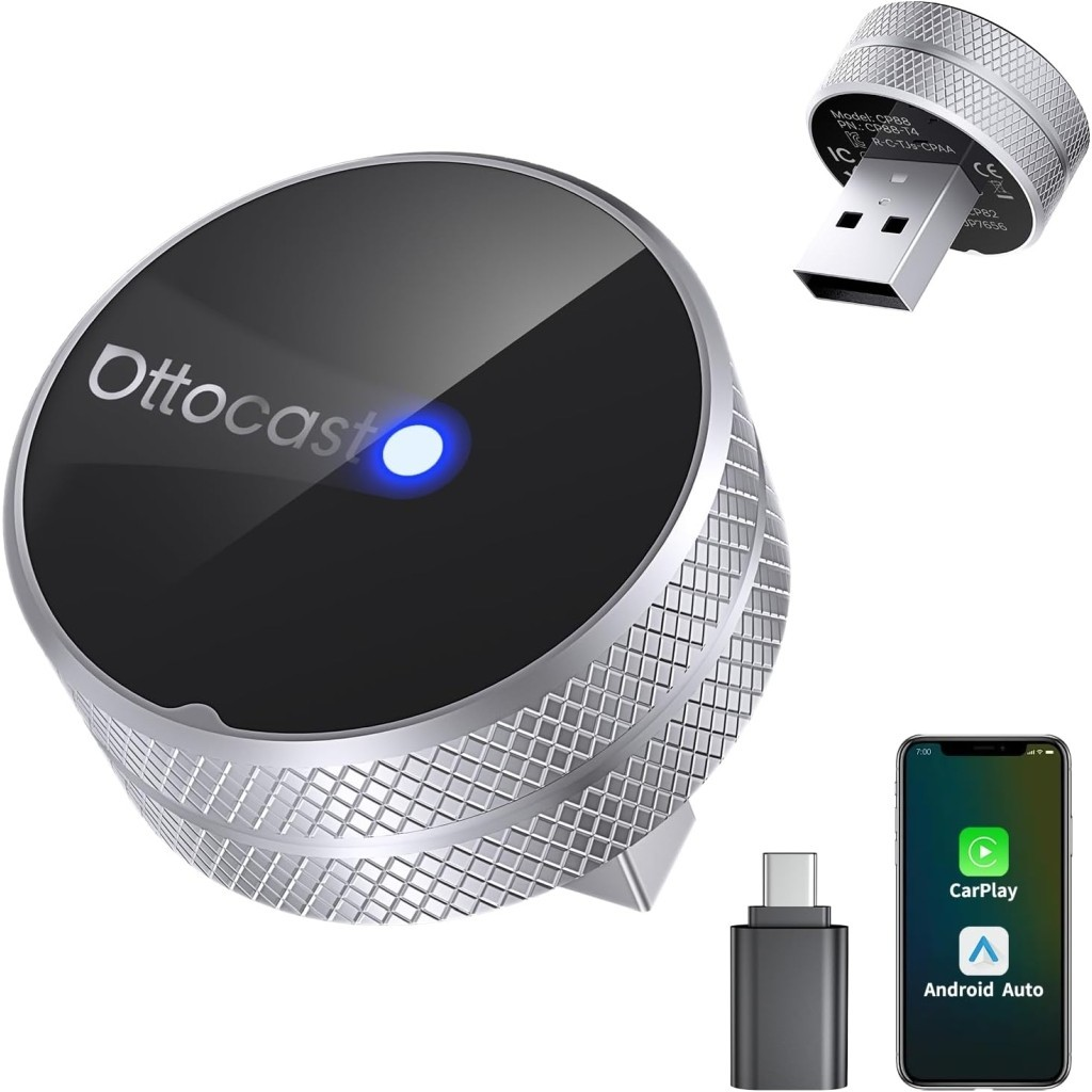 Wireless Carplay / Android Auto Adapter Ottocast Mini Slim Tube für Apple iPhone / Android Serie CP88-T4