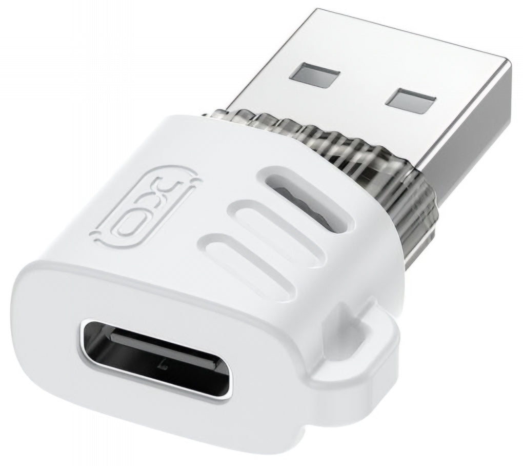 USB-C - USB-A Daten- und Ladeadapter XO Design NB256D, Weiß
