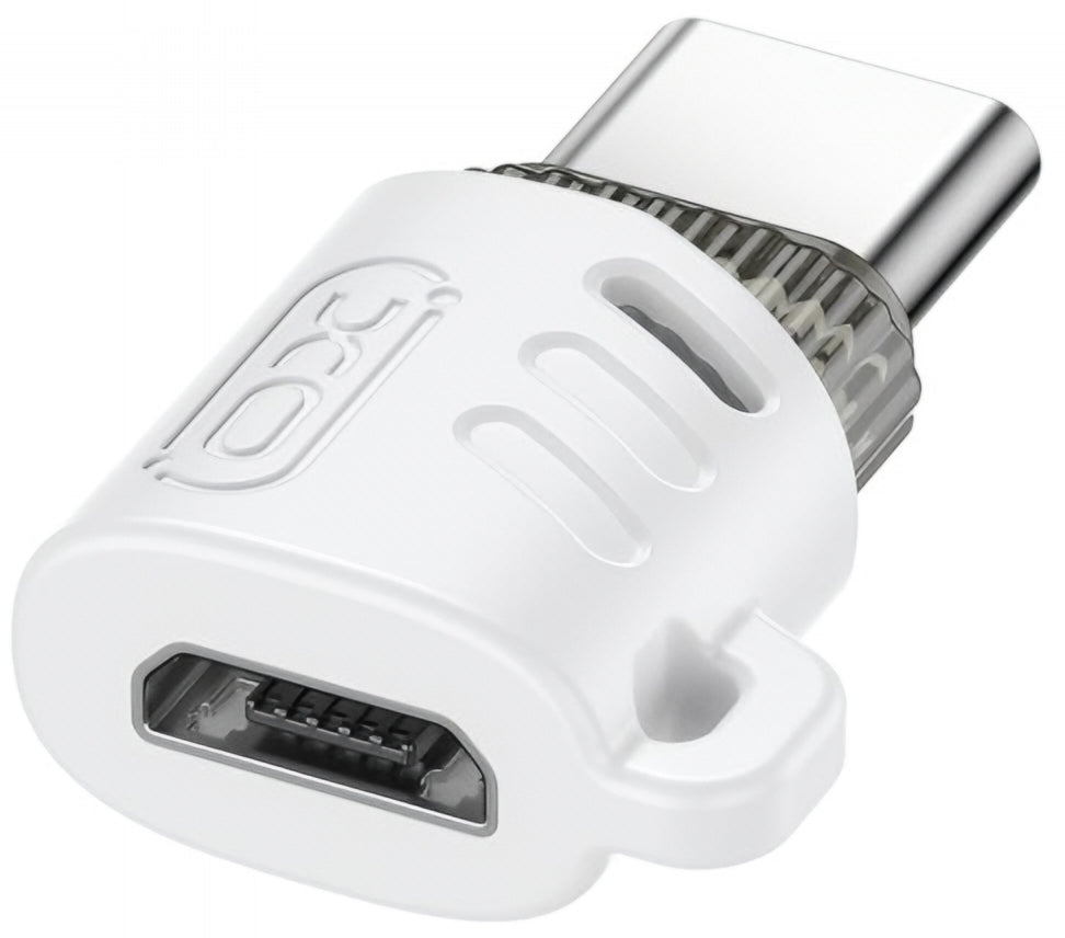 Daten- und Ladeadapter microUSB - USB-C XO Design NB256G, Weiß