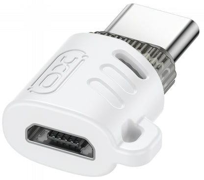 Daten- und Ladeadapter microUSB - USB-C XO Design NB256G, Weiß
