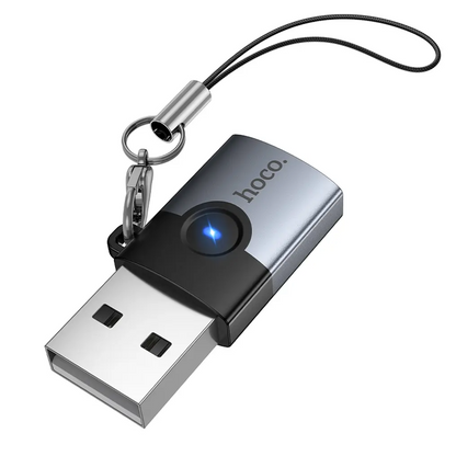 USB-C auf USB-A Daten- und Ladeadapter HOCO UA46B, Grau