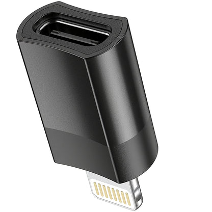 Daten- und Ladeadapter USB-C - Lightning HOCO UA17, Schwarz 