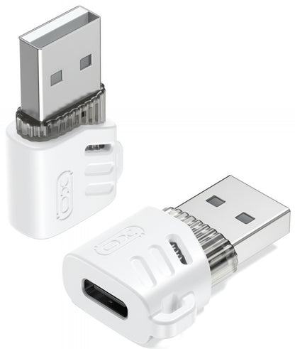USB-C - USB-A Daten- und Ladeadapter XO Design NB256D, Weiß