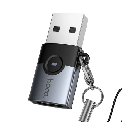USB-C auf USB-A Daten- und Ladeadapter HOCO UA46B, Grau