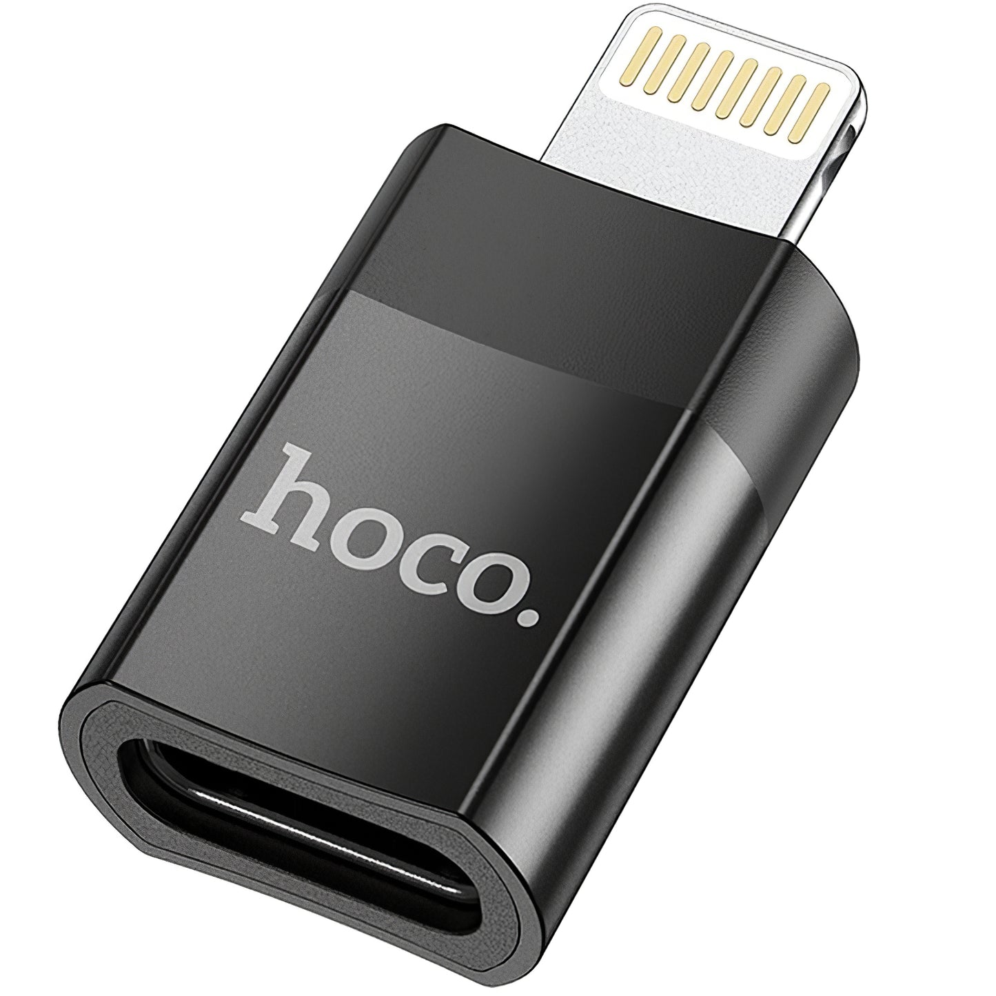 Daten- und Ladeadapter USB-C – Lightning HOCO UA17, Schwarz