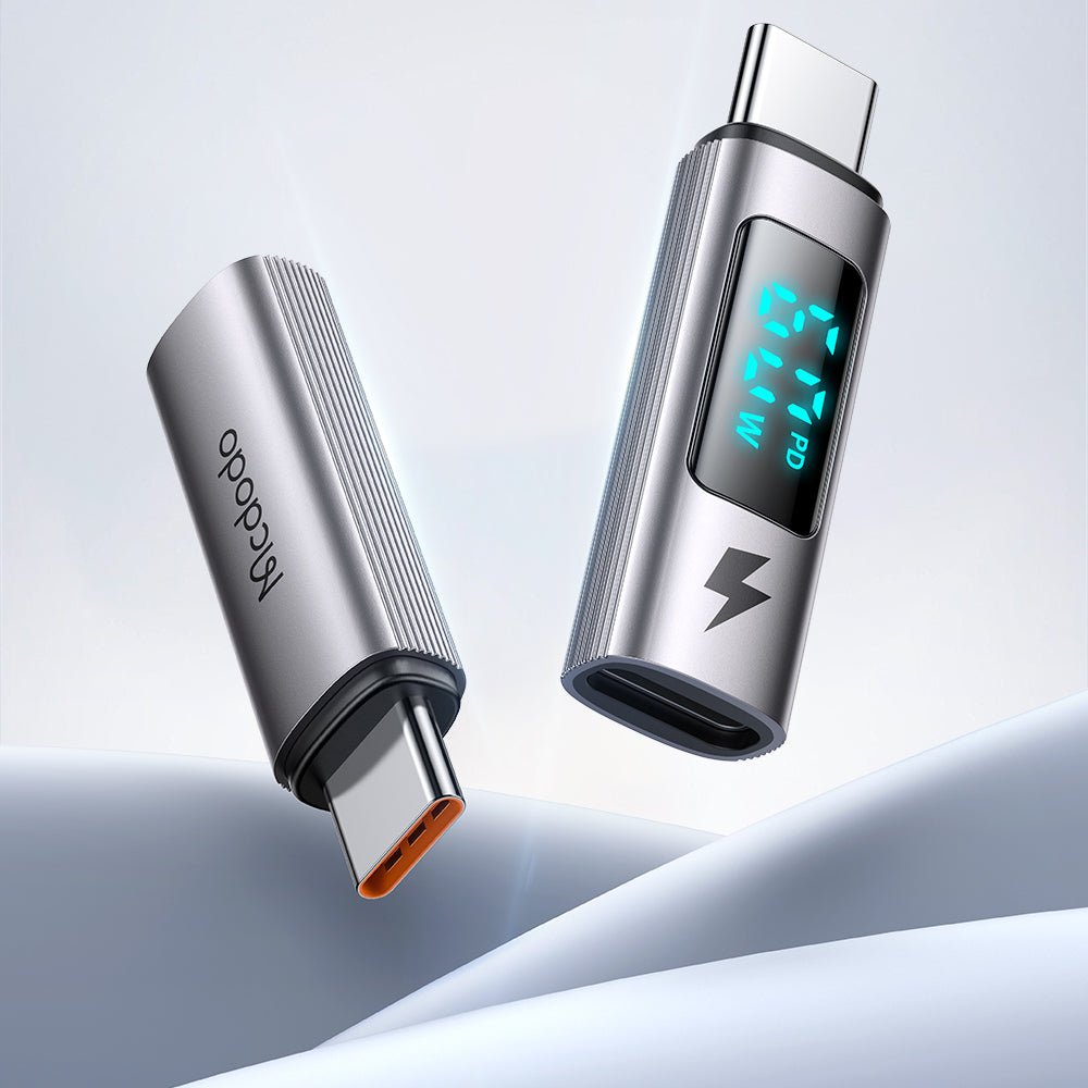 Daten- und Ladeadapter Lightning - USB-C McDodo OT-5990 Wales Display, Schwarz