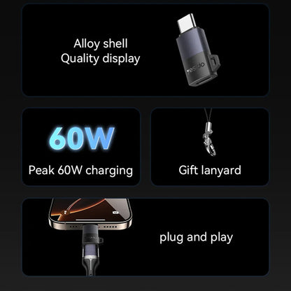 Daten- und Ladeadapter Lightning - USB-C Yesido GS28, Grau