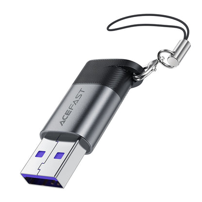 USB-C - USB-A Daten- und Ladeadapter Acefast J8, Grau