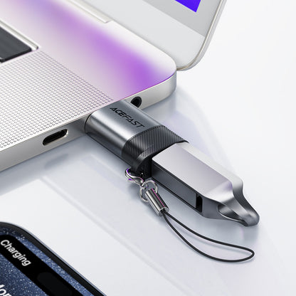 USB-C - USB-A Daten- und Ladeadapter Acefast J8, Grau