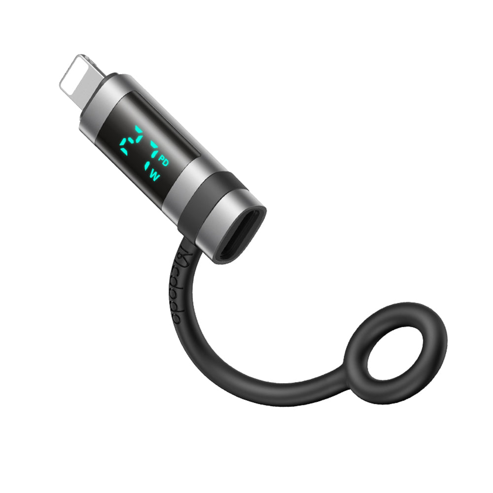 USB-C - Lightning McDodo OT-2610 Pigeon Display Daten- und Ladeadapter, Schwarz