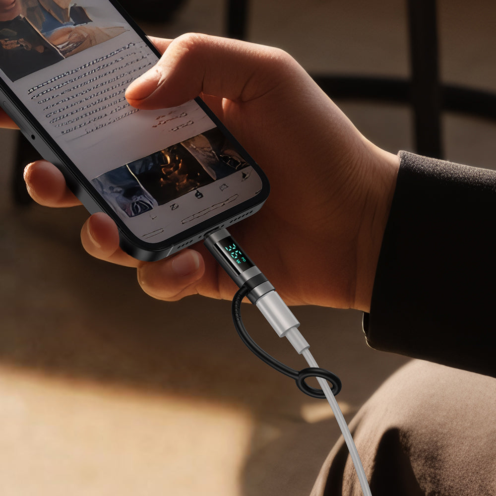 USB-C - Lightning McDodo OT-2610 Pigeon Display Daten- und Ladeadapter, Schwarz