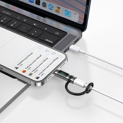 USB-C - Lightning McDodo OT-2610 Pigeon Display Daten- und Ladeadapter, Schwarz