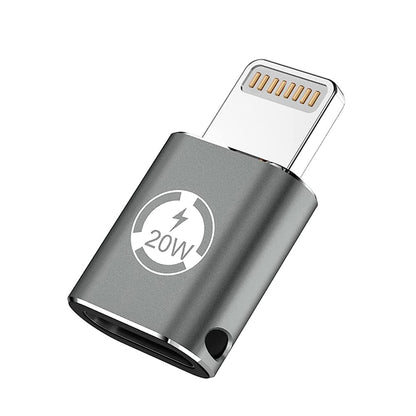 USB-C - Lightning Data and Charging Adapter Techsuit A11 TitanCoreX, Gray