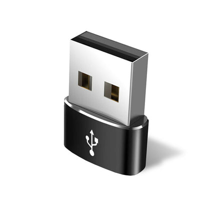 USB-C - USB-A Daten- und Ladeadapter Techsuit, Schwarz