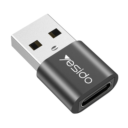 USB-C - USB-A Daten- und Ladeadapter Yesido GS09, Schwarz