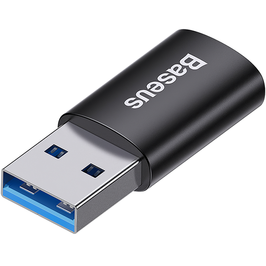 USB-C - USB-A Daten- und Ladeadapter Baseus Ingenuity, Schwarz ZJJQ000101