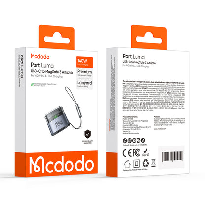 USB-C Ladeadapter - MagSafe 3 McDodo OT-8850, Schwarz