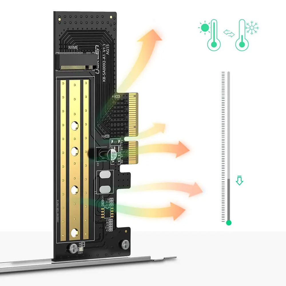 SSD-Schnittstellenadapter UGREEN CM302 (70503), NVMe M.2 - PCIe 3.0 X4