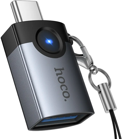 OTG-Adapter USB-C - USB-A HOCO UA46C, Grau
