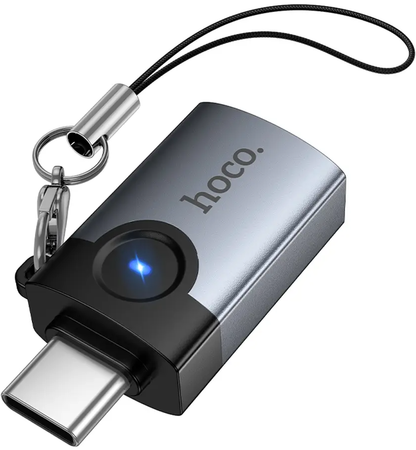 OTG-Adapter USB-C - USB-A HOCO UA46C, Grau