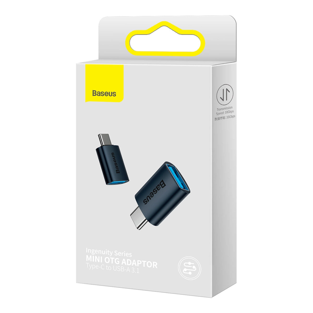 OTG-Adapter USB-A - USB-C Baseus Ingenuity, Blau ZJJQ000003