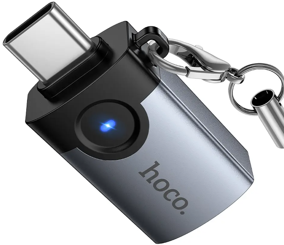 OTG-Adapter USB-C - USB-A HOCO UA46C, Grau