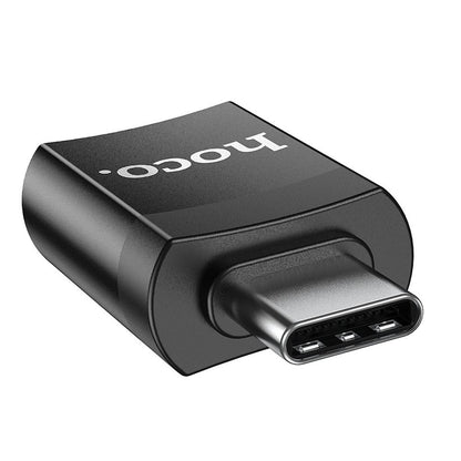 OTG-Adapter USB-A - USB-C HOCO UA17, Schwarz