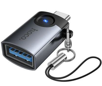 OTG-Adapter USB-C - USB-A HOCO UA46C, Grau