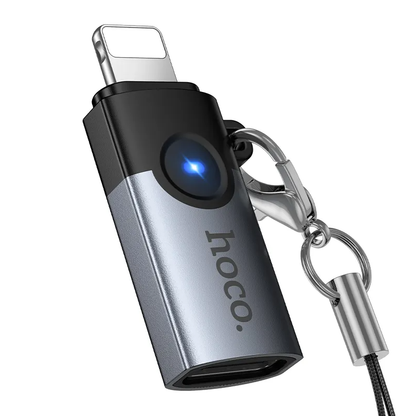 USB-C-Daten- und Ladeadapter - Lightning HOCO UA46A, Grau