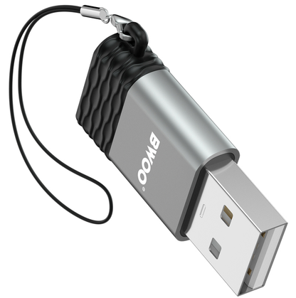 Daten- und Ladeadapter USB-C - USB-A BWOO BZ-38, Grau
