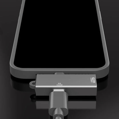 OTG Adapter USB-C - USB-A Techsuit A21, Grau