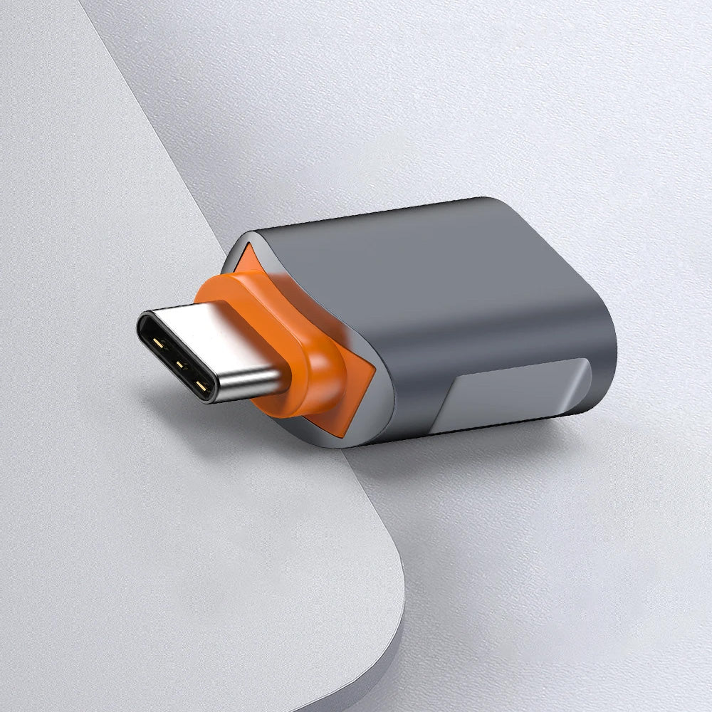 OTG Adapter USB-C - USB-A Techsuit A9 SlateVolt, Grau Orange